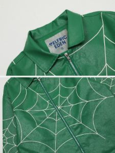 Aelfric Eden Spider Web Faux Leather Jacket sold by Aelfric Eden