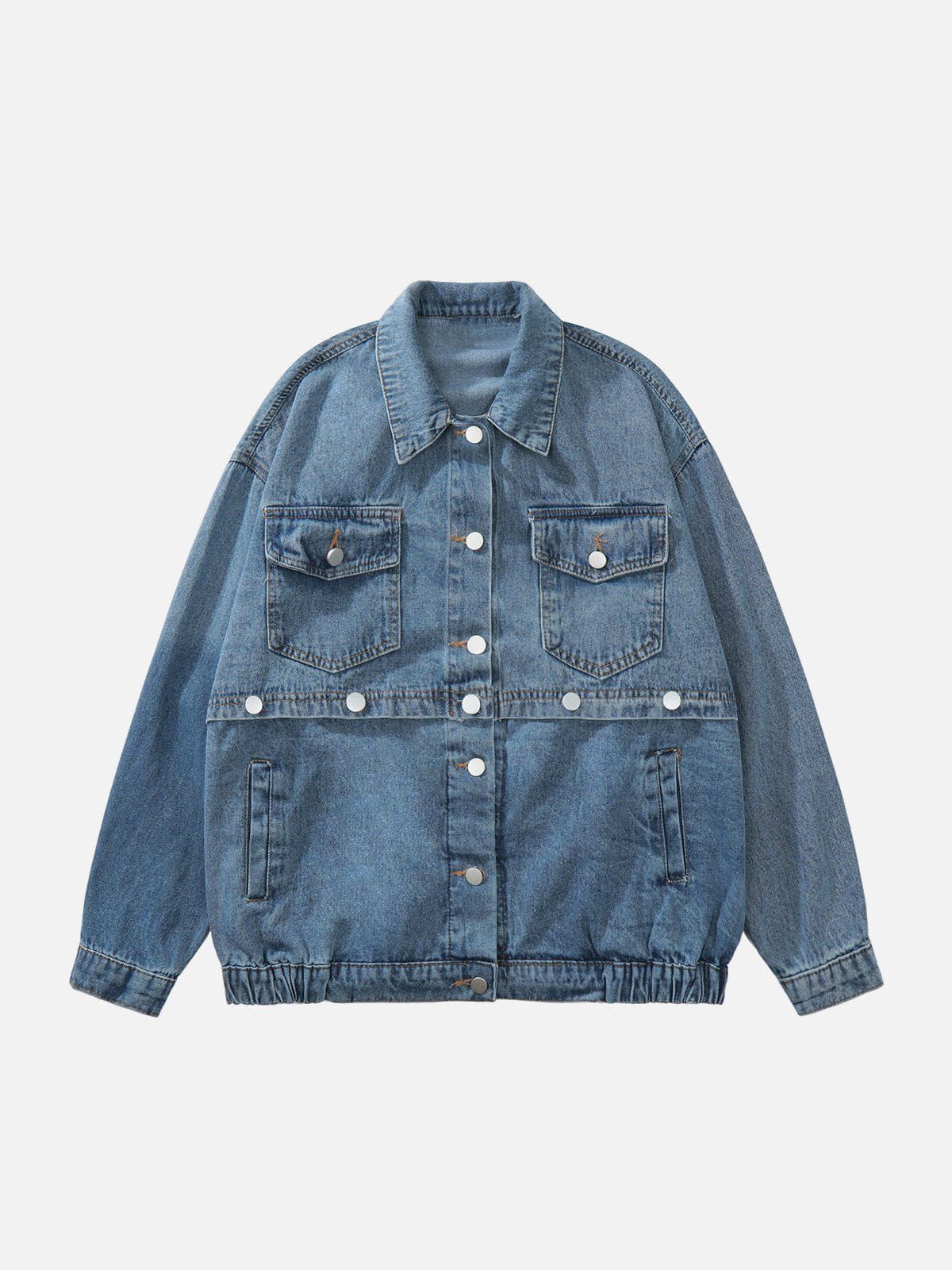 Aelfric Eden Detachable Patchwork Denim Jacket sold by Aelfric Eden product image thumbnail 2