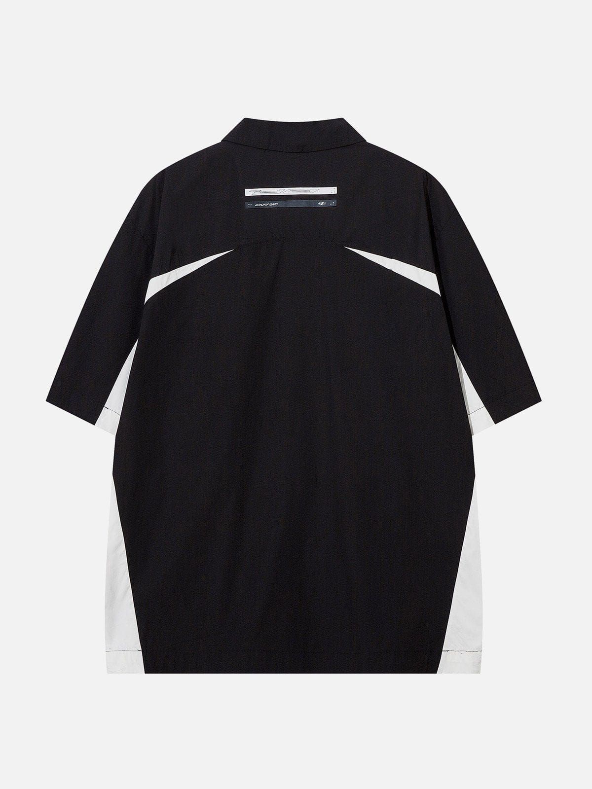 Aelfric Eden Patchwork Color Block Short Sleeve Shirts sold by Aelfric Eden product image thumbnail 3