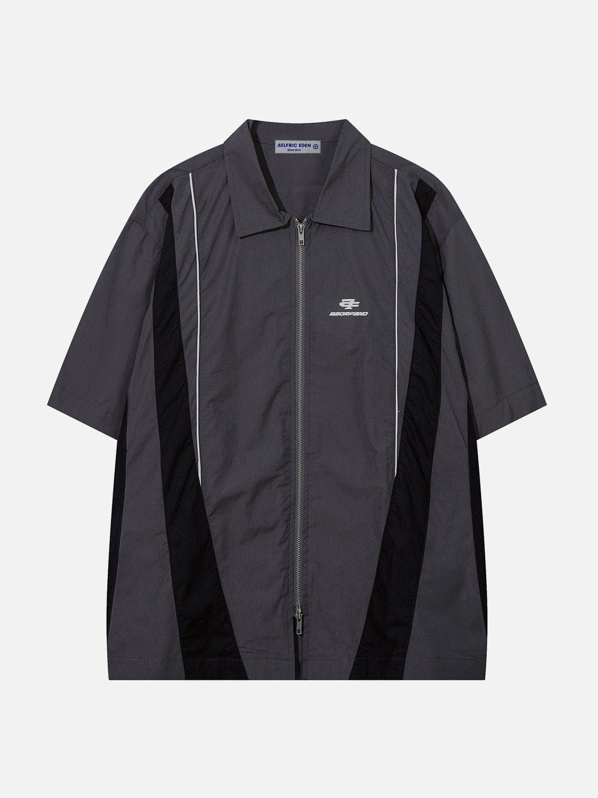 Aelfric Eden Patchwork Color Block Short Sleeve Shirts sold by Aelfric Eden