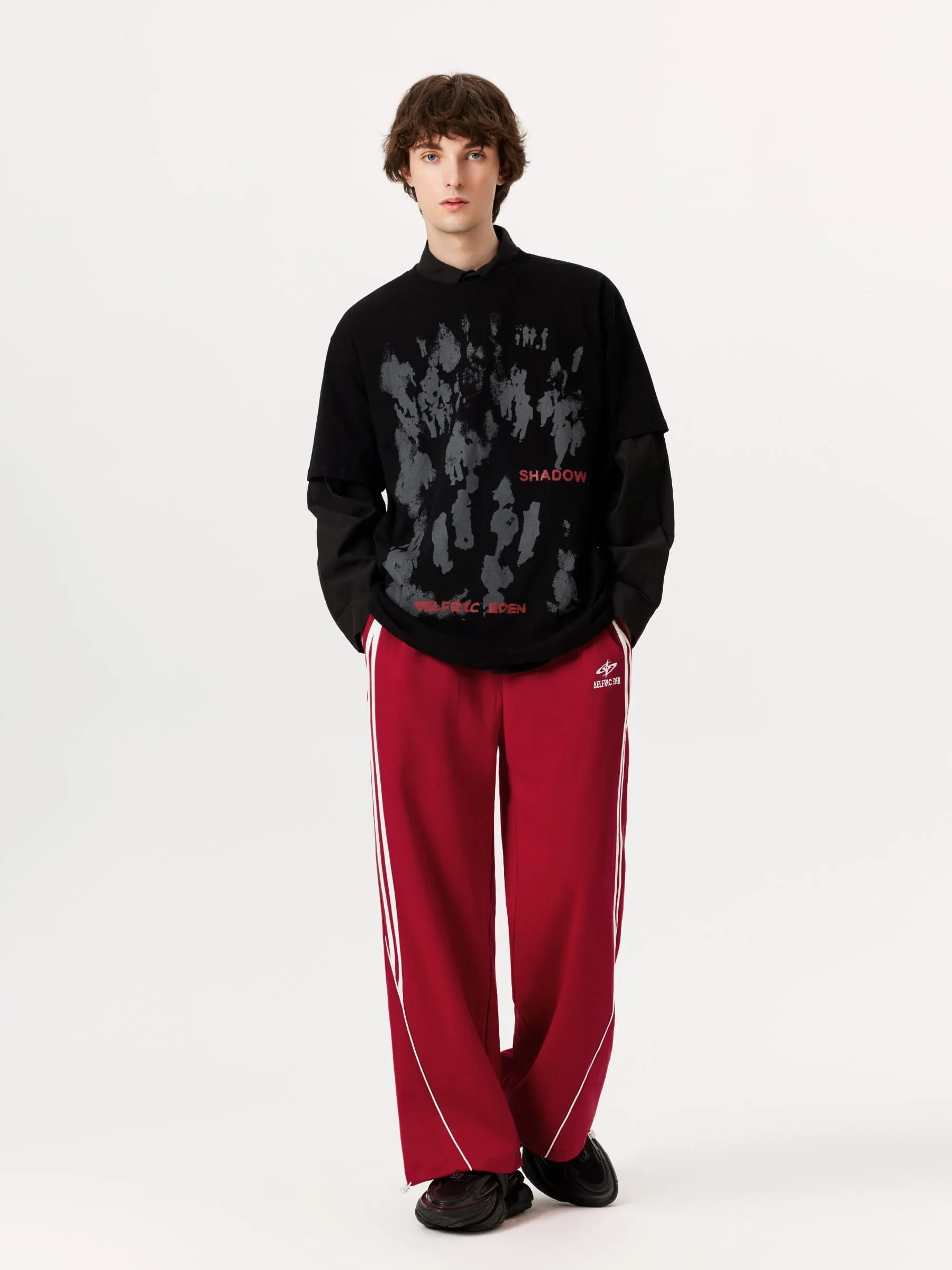 Aelfric Eden Stripe Patchwork Vintage Sweatpants sold by Aelfric Eden product image thumbnail 3