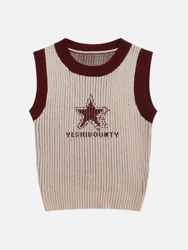 Star Knitting Sweater Vest sold by Aelfric Eden