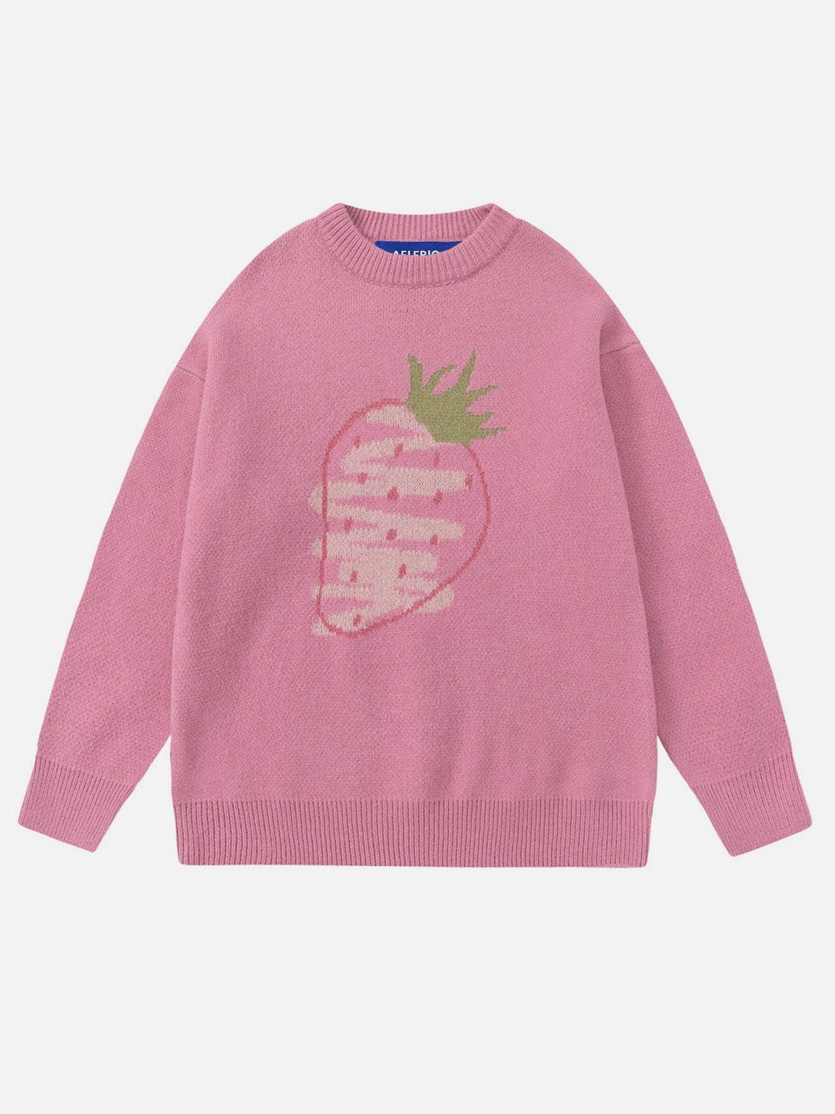 Aelfric Eden Strawberry Print Sweater sold by Aelfric Eden