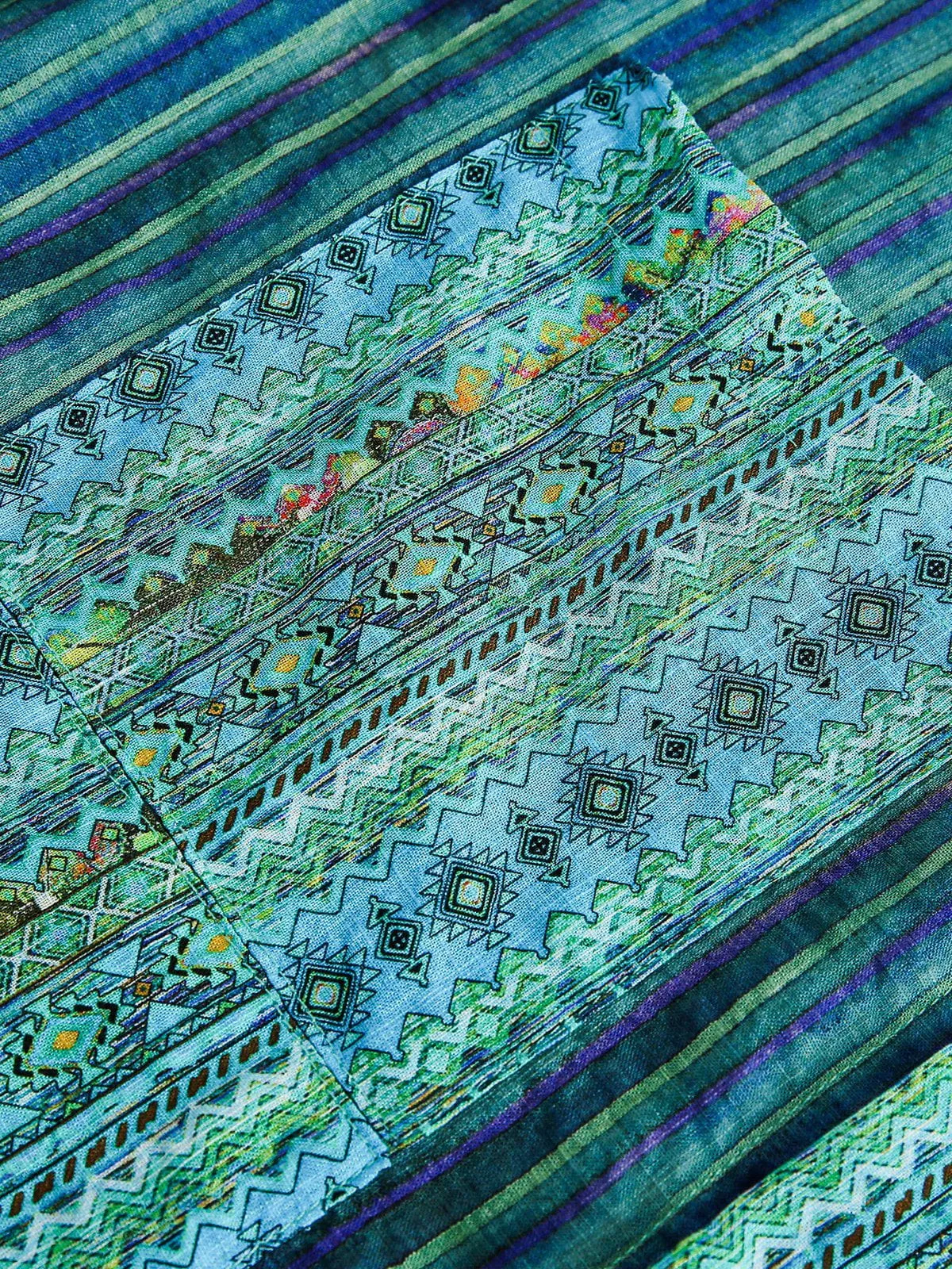 Aelfric Eden Ethnic Style Short Sleeve Shirt sold by Aelfric Eden product image thumbnail 3