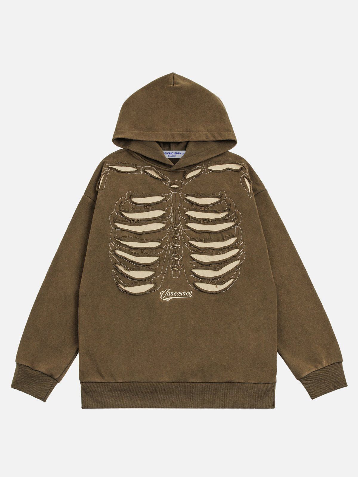 Aelfric Eden Distressed Skeleton Elements Hoodie sold by Aelfric Eden product image thumbnail 2