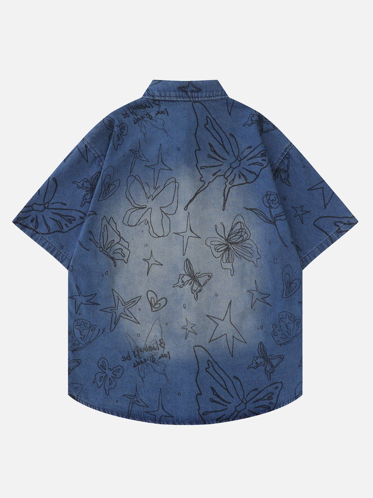 Aelfric Eden Butterfly Print Short Sleeve Shirts sold by Aelfric Eden product image thumbnail 2