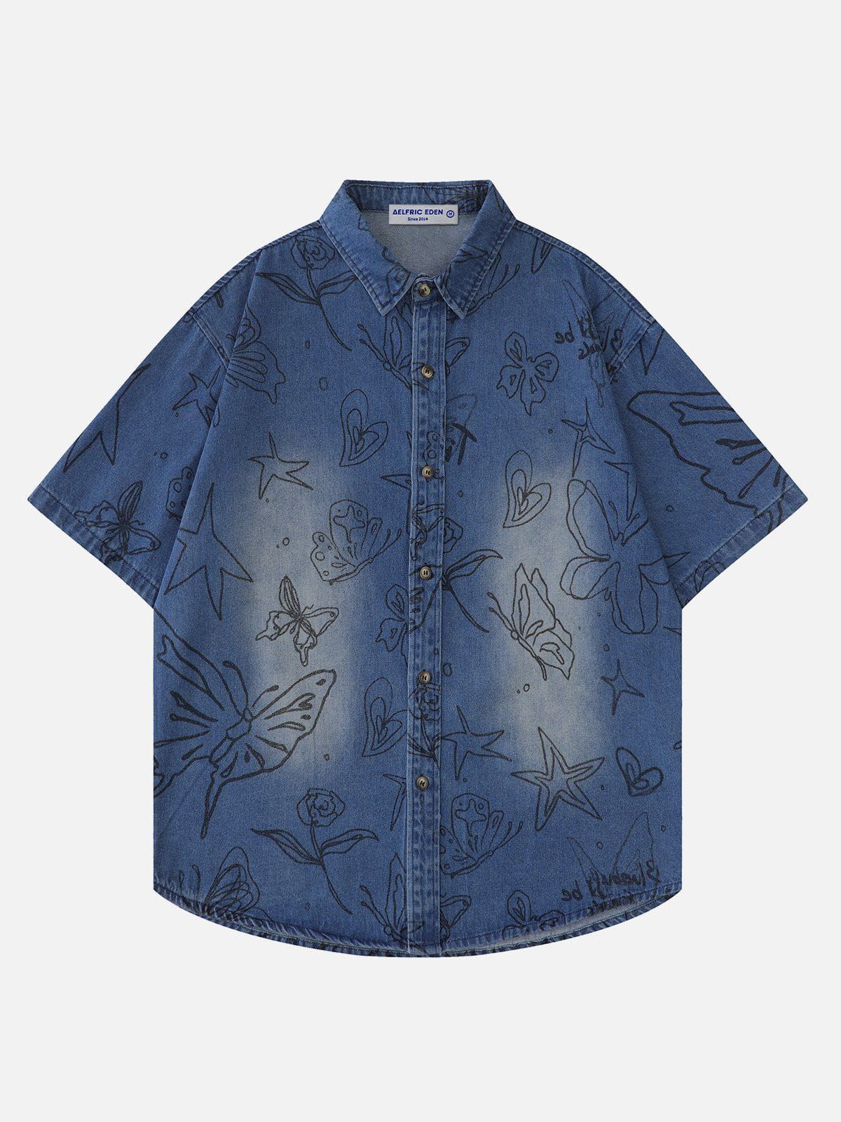 Aelfric Eden Butterfly Print Short Sleeve Shirts sold by Aelfric Eden