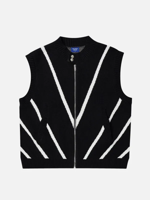 Aelfric Eden Stand Collar Zip Up Sweater Vest sold by Aelfric Eden