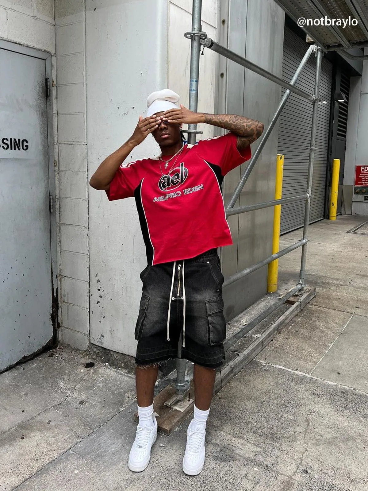 Aelfric Eden Drawstring Decorative Zipper Jorts sold by Aelfric Eden product image thumbnail 2