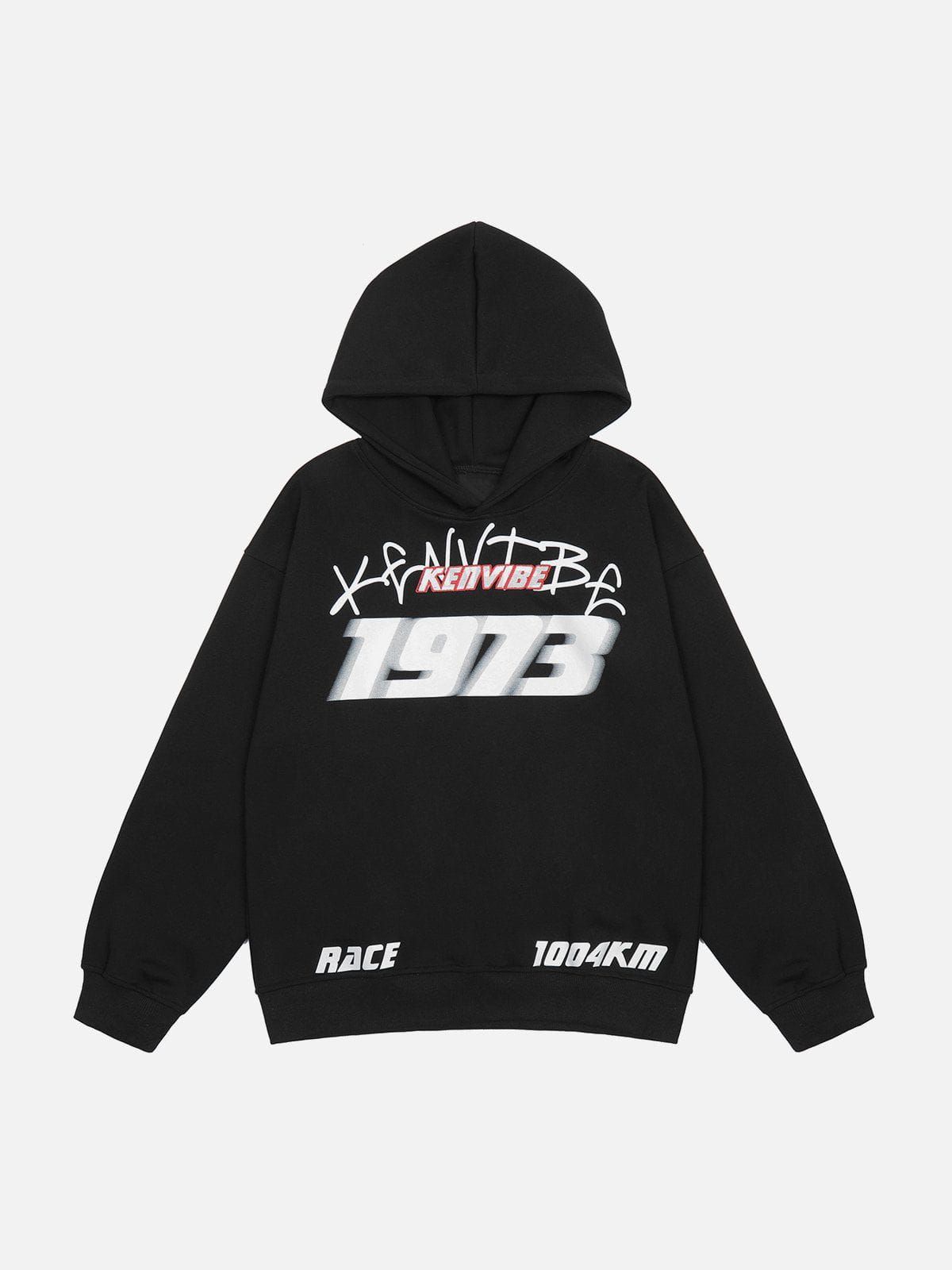 Aelfric Eden Vertigo Number Print Embroidered Hoodie sold by Aelfric Eden product image thumbnail 3