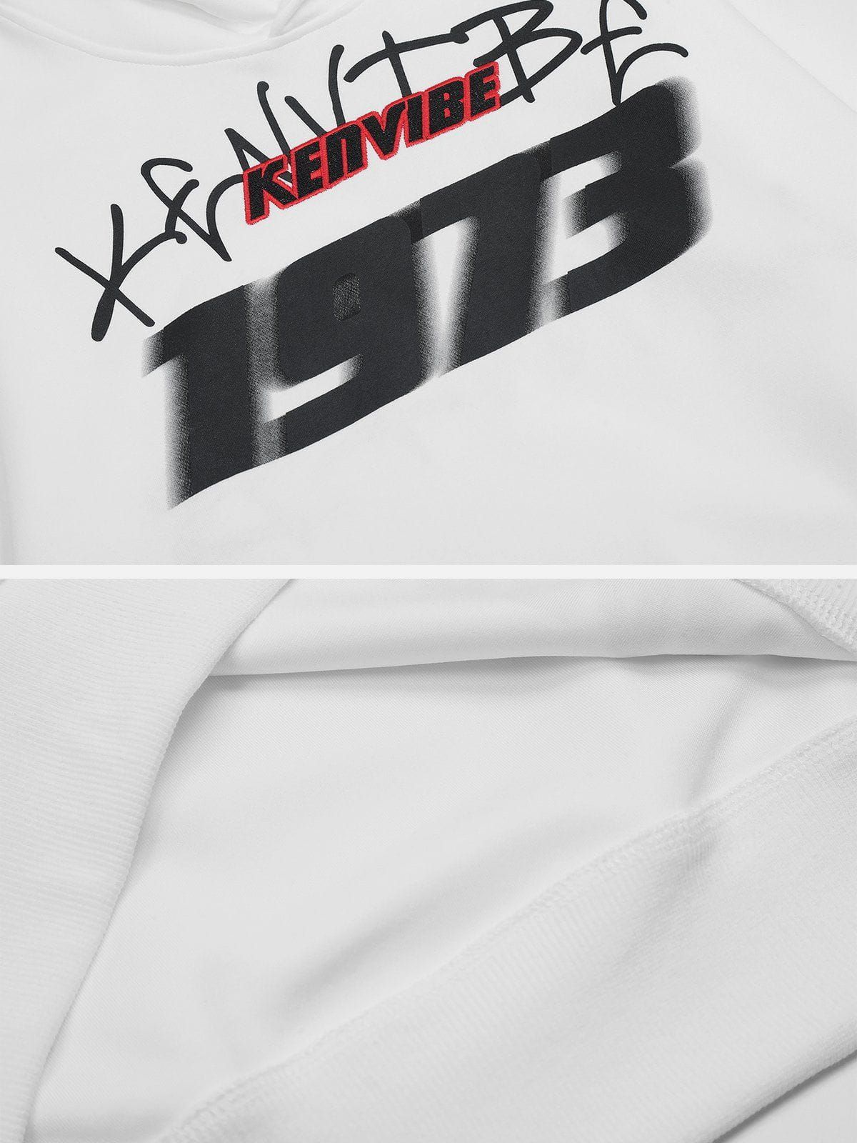 Aelfric Eden Vertigo Number Print Embroidered Hoodie sold by Aelfric Eden product image thumbnail 5