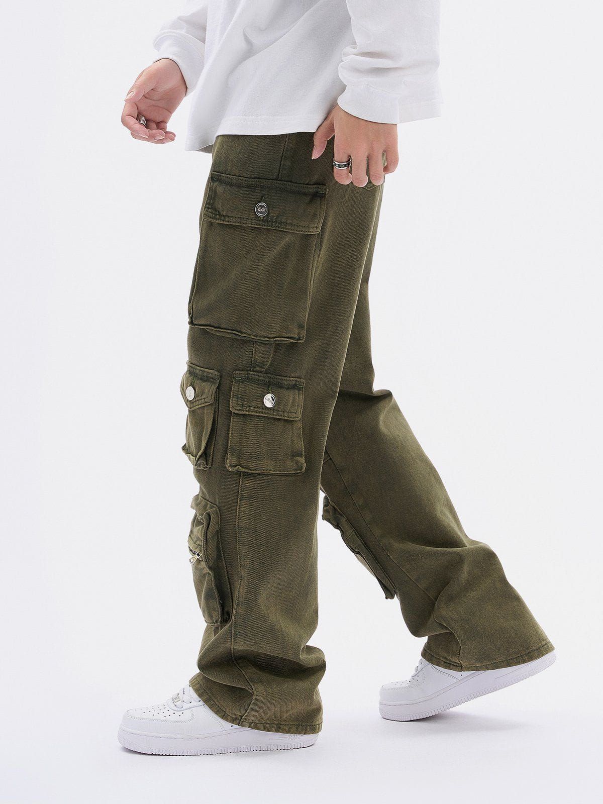 Aelfric Eden Multi-pocket Straight Cargo Pants sold by Aelfric Eden product image thumbnail 3