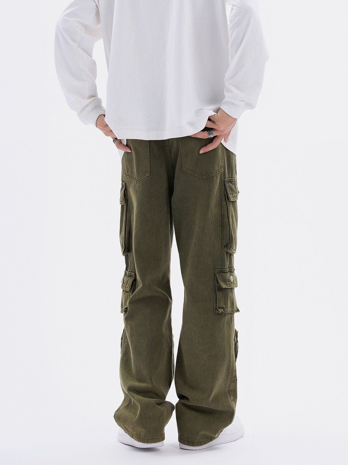 Aelfric Eden Multi-pocket Straight Cargo Pants sold by Aelfric Eden product image thumbnail 4