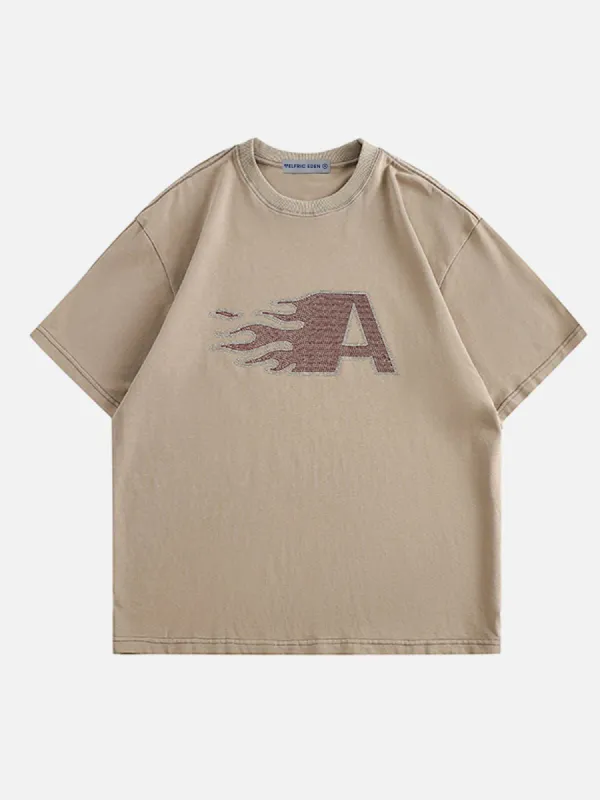 Aelfric Eden Hotfix Rhinestones Washed Tee sold by Aelfric Eden