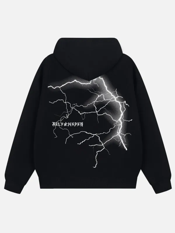 Aelfric Eden Oversized Lightning Graphic Hoodie sold by Aelfric Eden