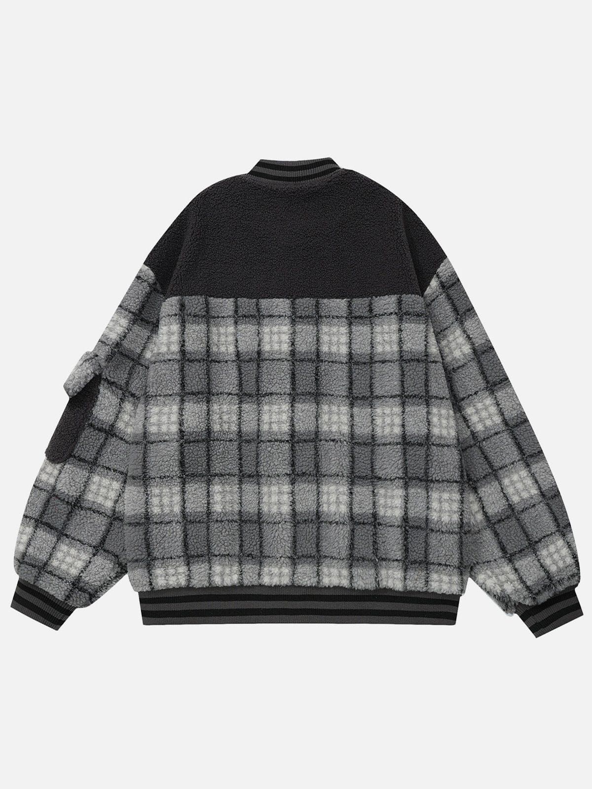 Aelfric Eden Vintage Plaid Sherpa Coat sold by Aelfric Eden product image thumbnail 4