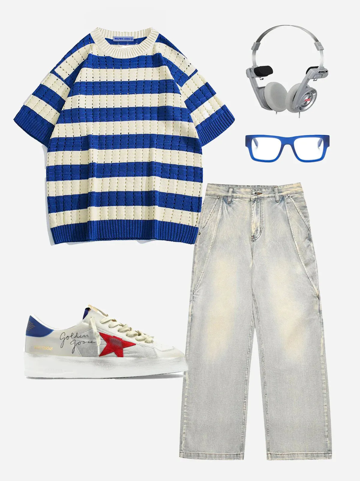 Aelfric Eden Thick Stripe Cut-Out Tee sold by Aelfric Eden product image thumbnail 3