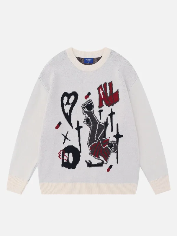 Aelfric Eden Skeleton Elements Jacquard Sweater sold by Aelfric Eden