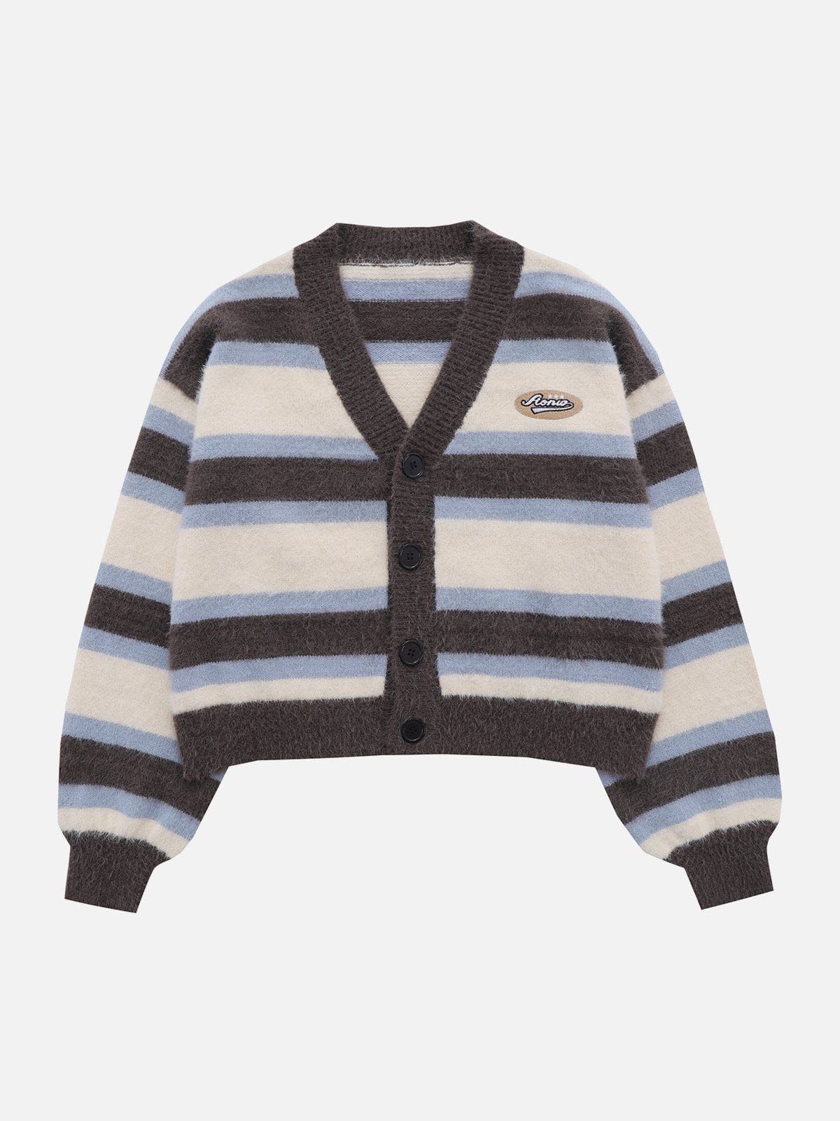 Aelfric Eden Cropped Striped Clashing Colours Cardigan sold by Aelfric Eden product image thumbnail 4