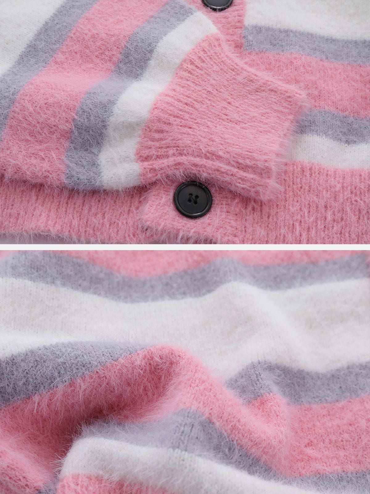 Aelfric Eden Cropped Striped Clashing Colours Cardigan sold by Aelfric Eden product image thumbnail 6