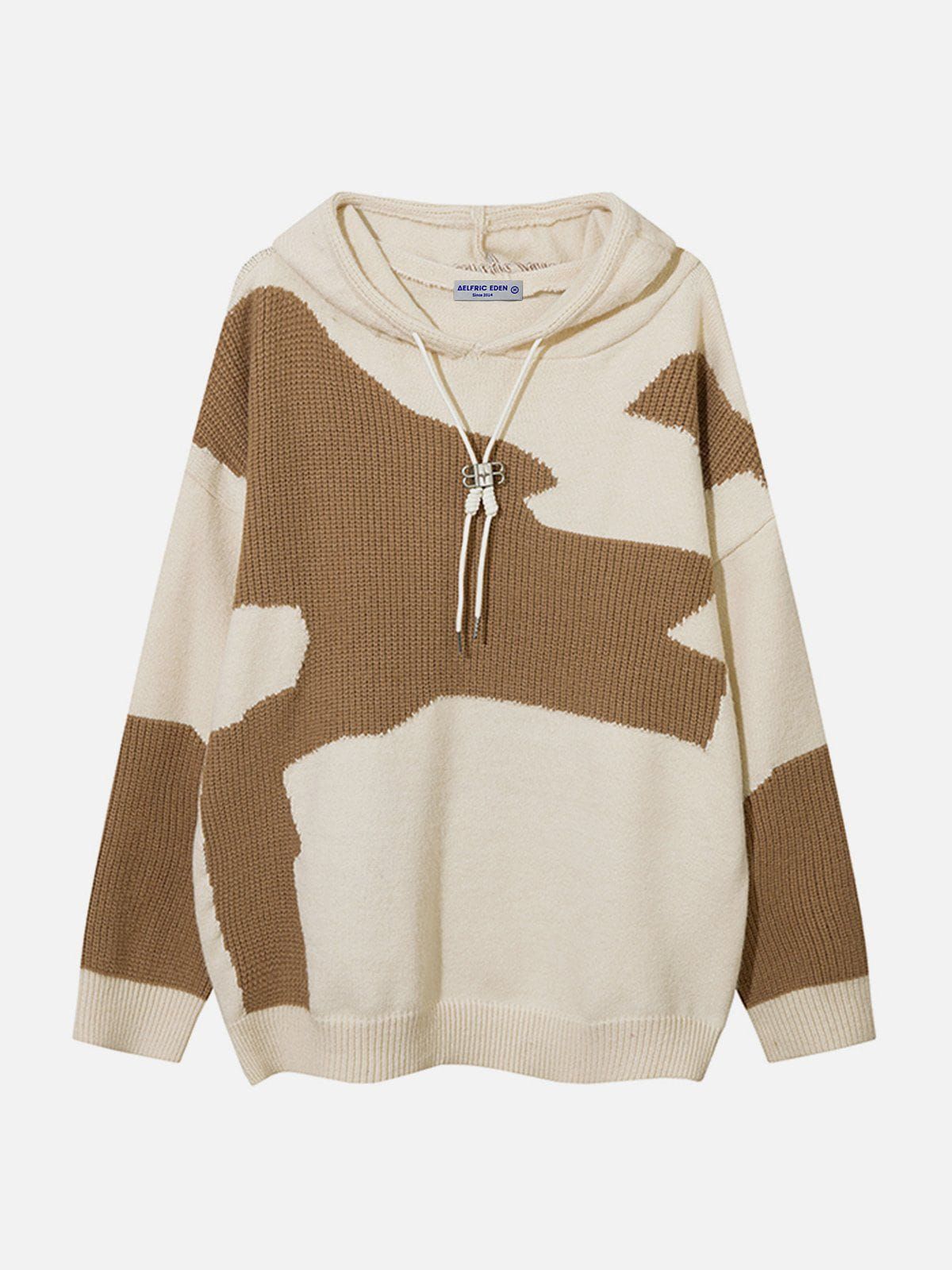 Aelfric Eden Star Patchwork Knit Hoodie sold by Aelfric Eden