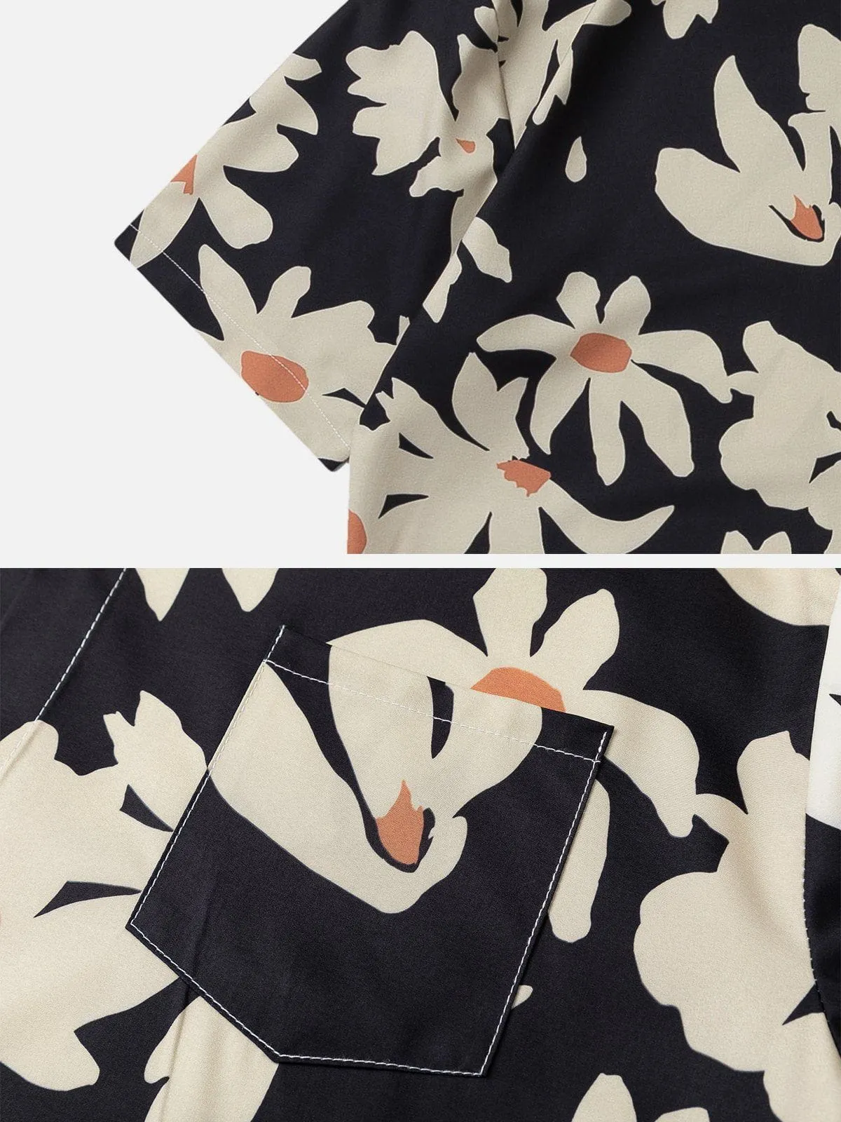 Aelfric Eden Flower Power Print Short Sleeve Shirt sold by Aelfric Eden product image thumbnail 4