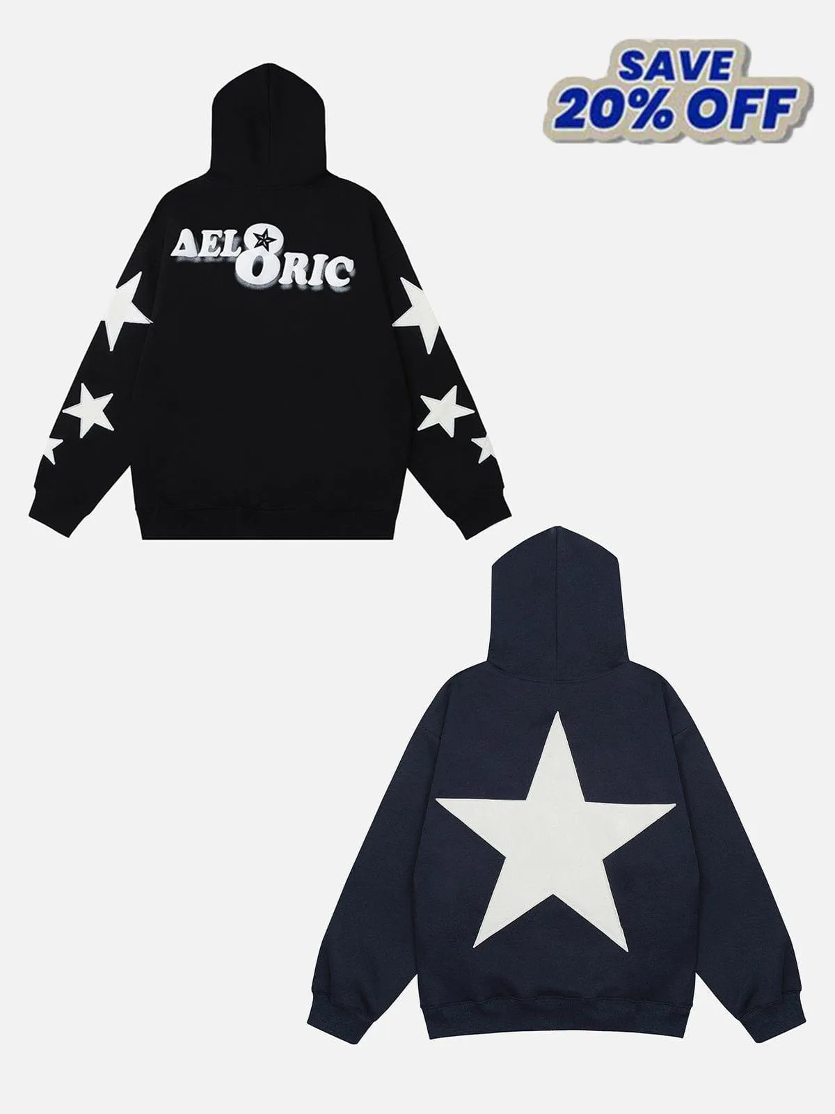 Aelfric Eden Star Applique Embroidery Hoodie sold by Aelfric Eden product image thumbnail 4