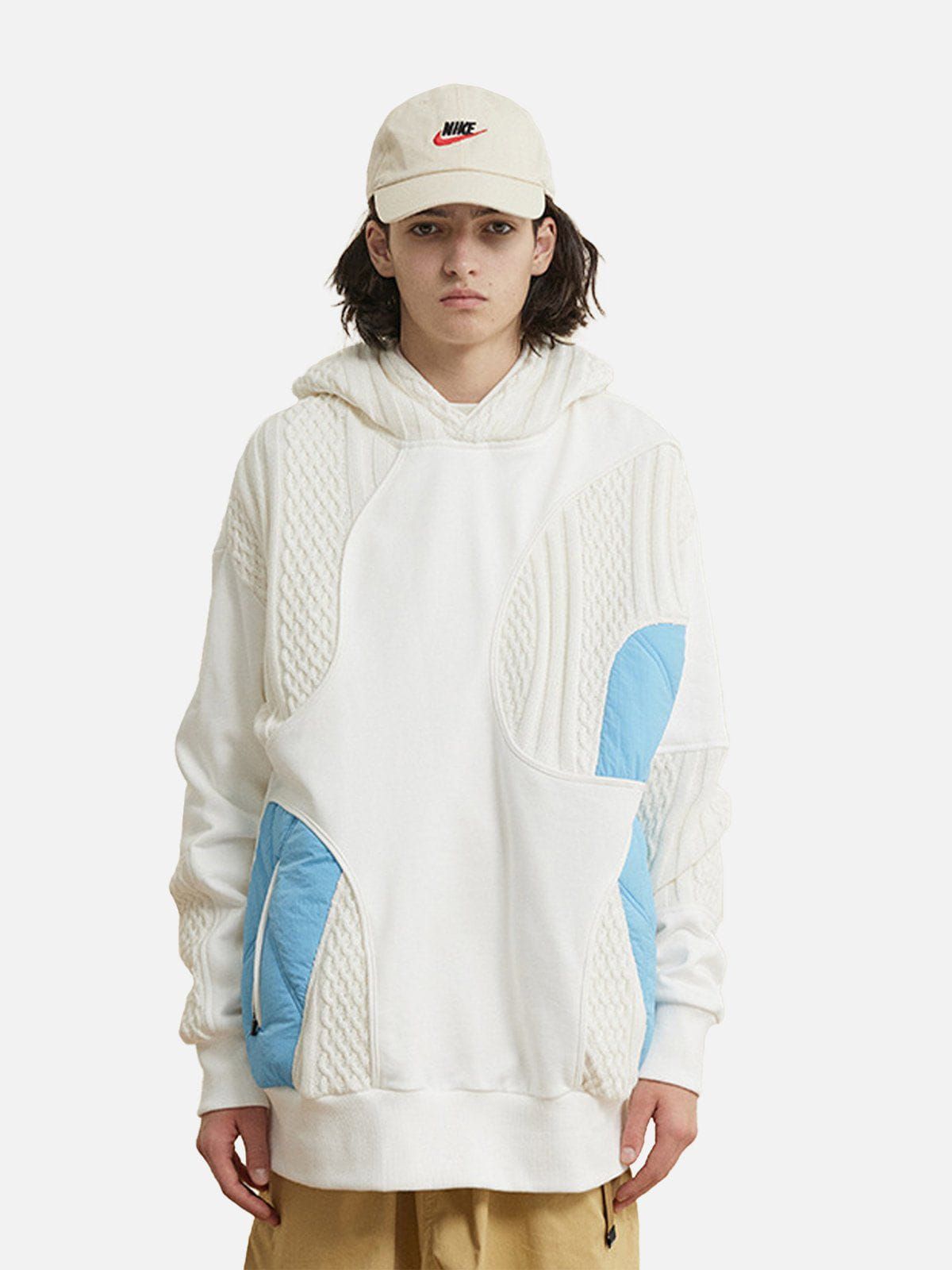 Aelfric Eden Knit Patchwork Hoodie sold by Aelfric Eden product image thumbnail 2