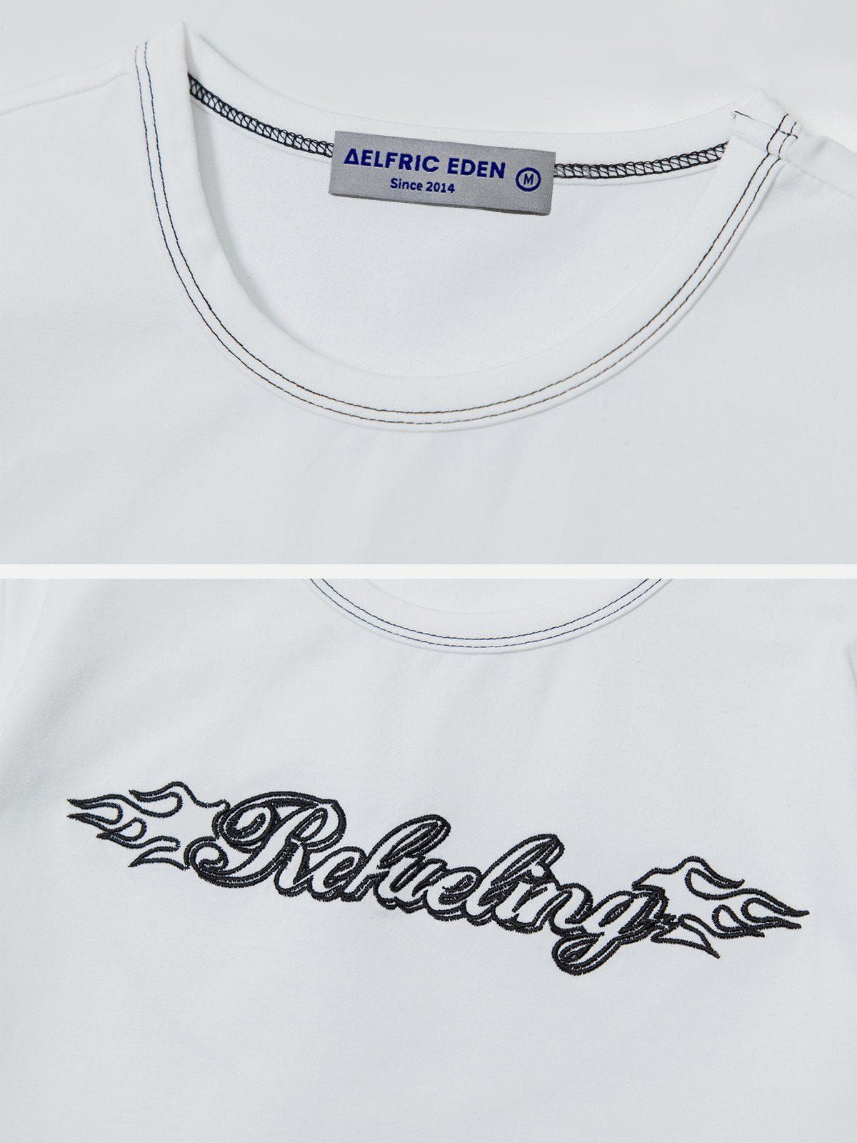 Irregular Letter Print Tee sold by Aelfric Eden product image thumbnail 5