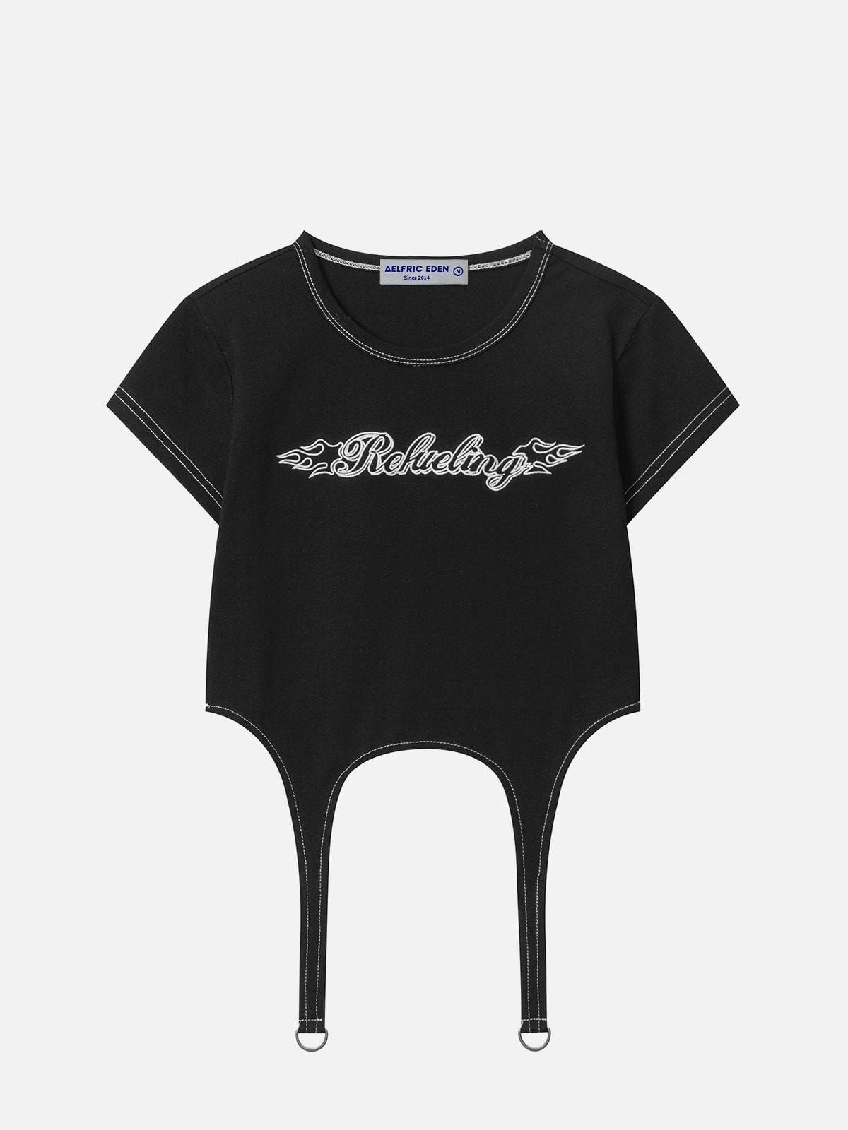 Irregular Letter Print Tee sold by Aelfric Eden product image thumbnail 3