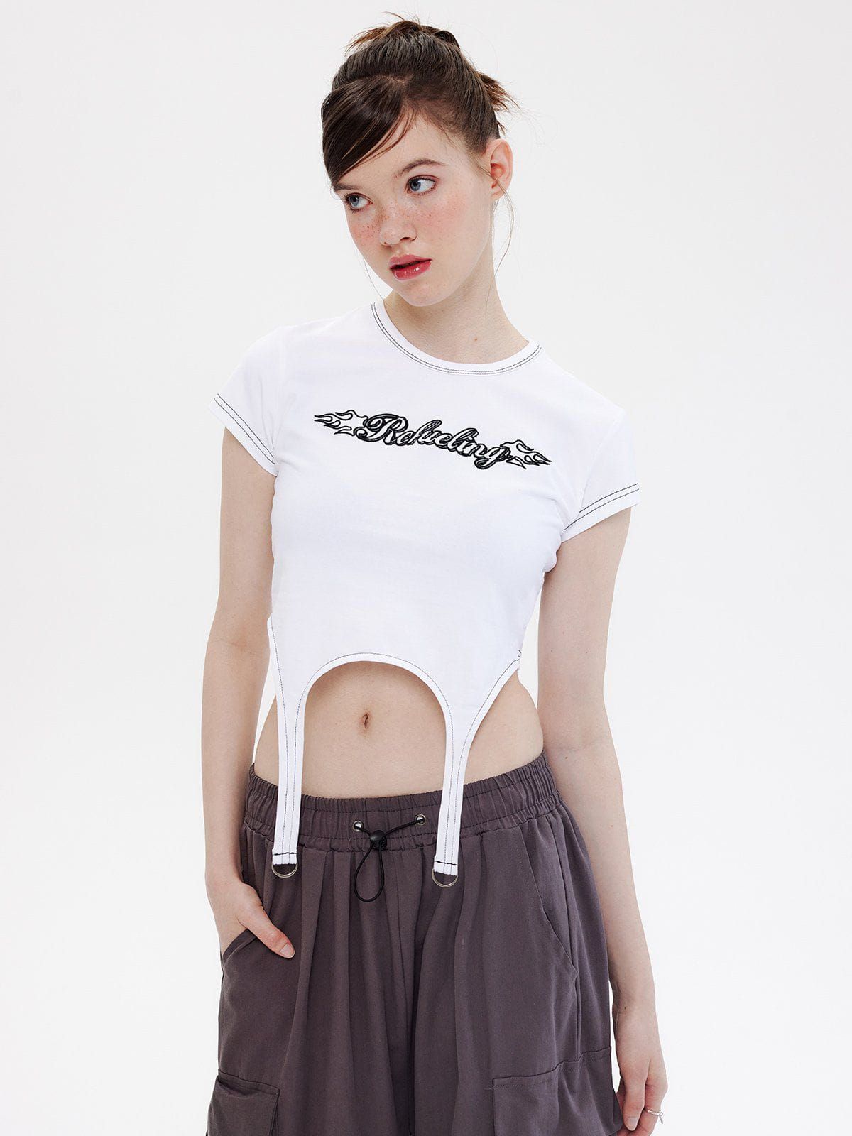Irregular Letter Print Tee sold by Aelfric Eden product image thumbnail 2