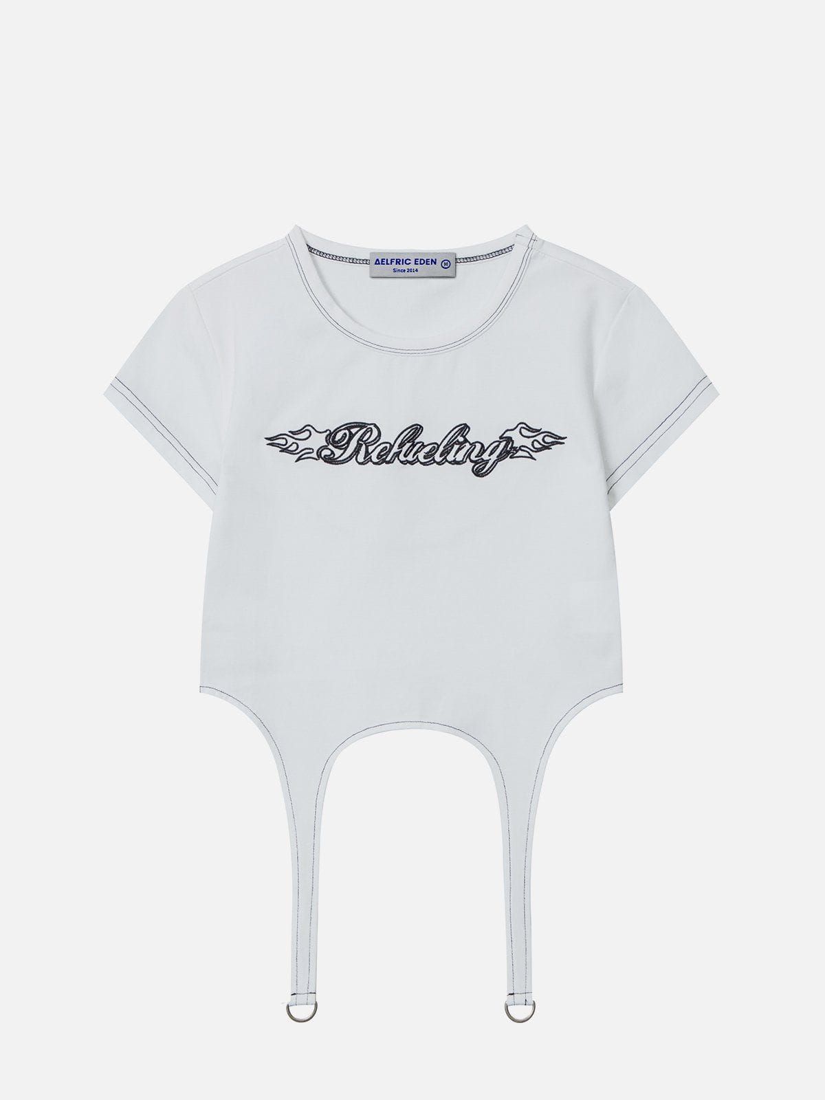 Irregular Letter Print Tee sold by Aelfric Eden