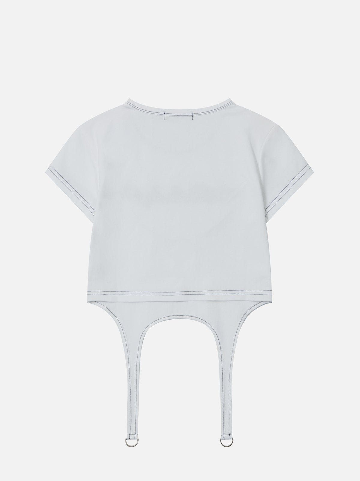 Irregular Letter Print Tee sold by Aelfric Eden product image thumbnail 4