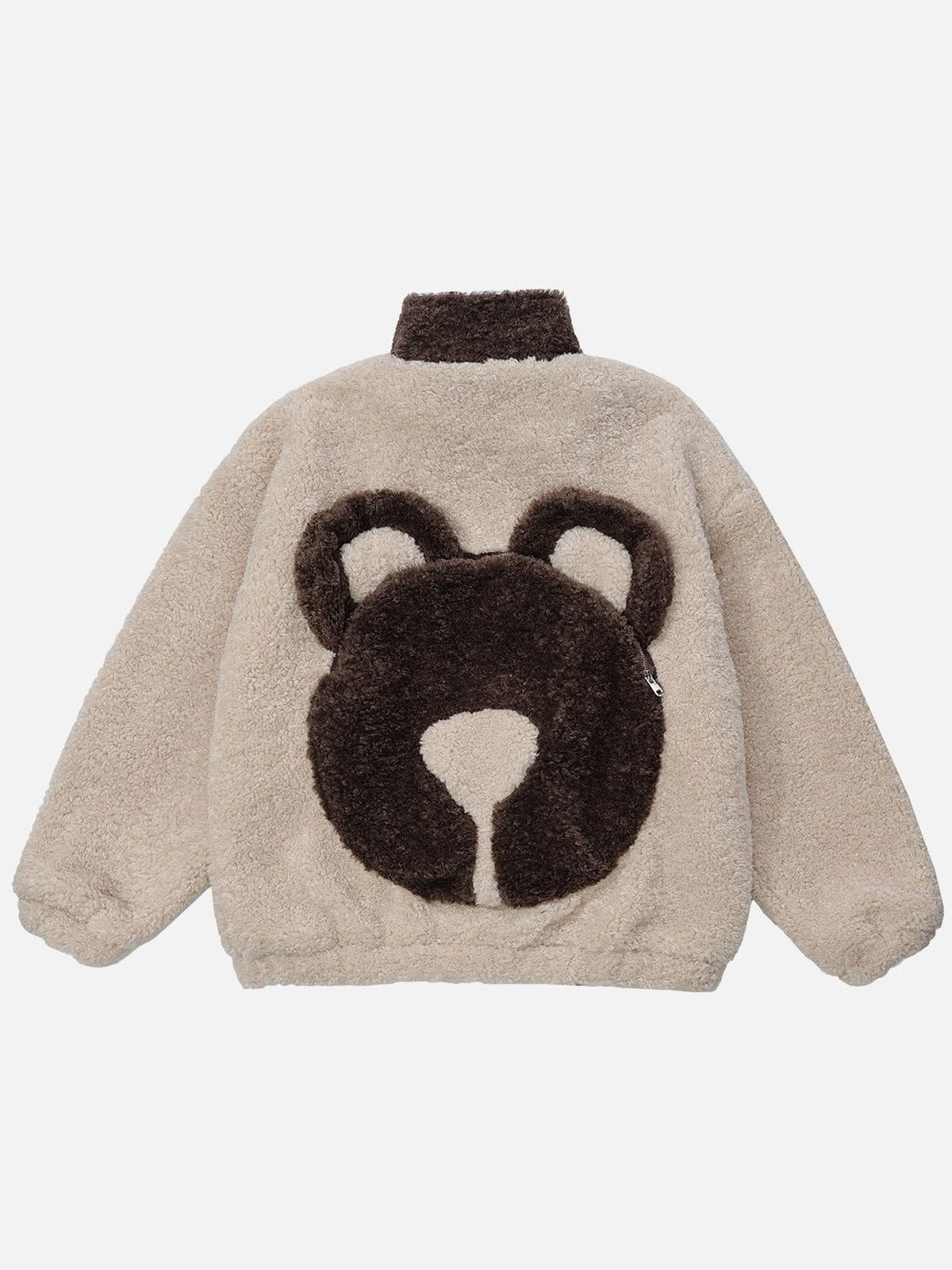 Aelfric Eden Cute Bear Pocket Sherpa Coat sold by Aelfric Eden product image thumbnail 3