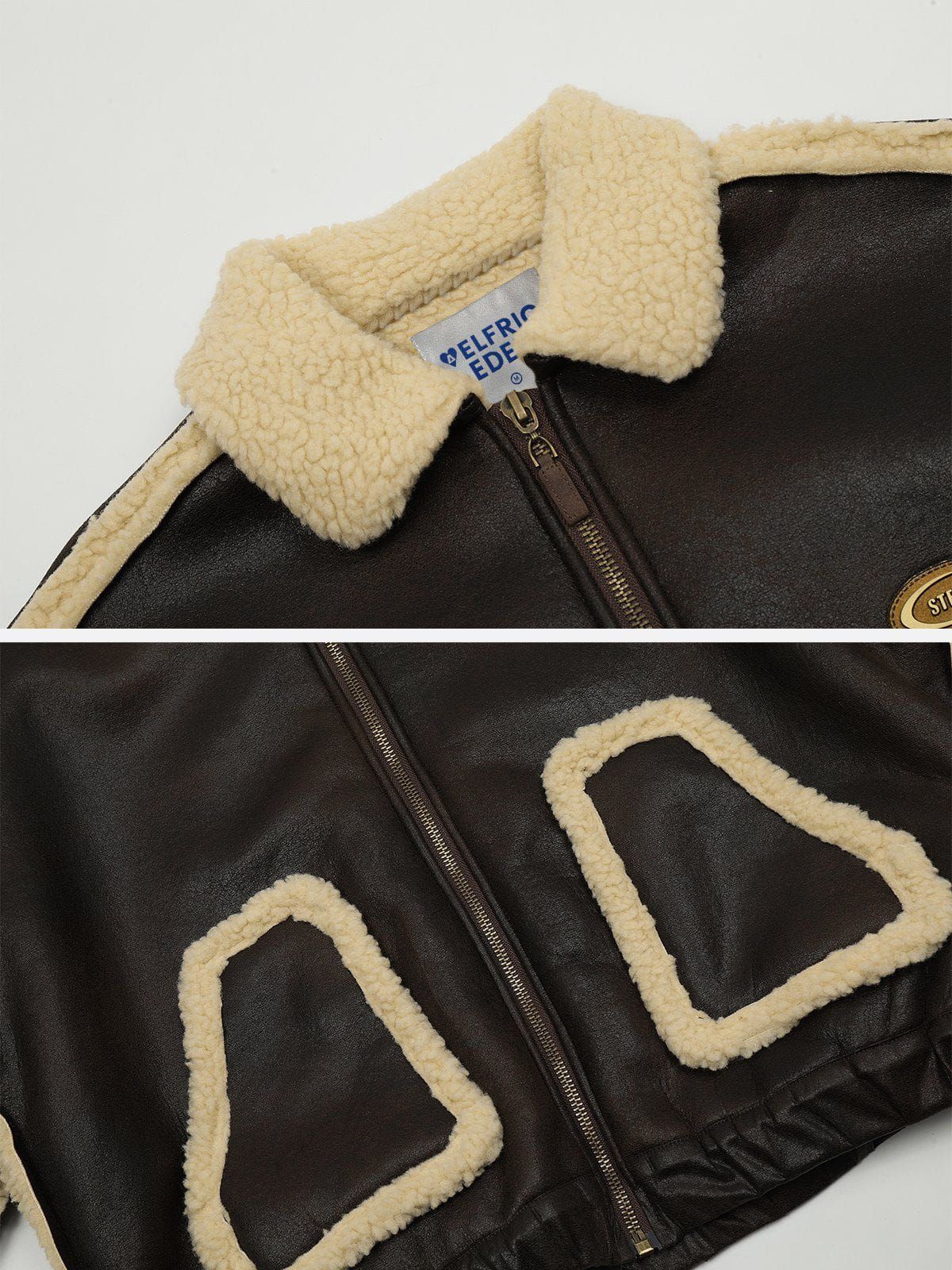 Aelfric Eden Aerial Explorer Faux Leather Coat sold by Aelfric Eden product image thumbnail 4