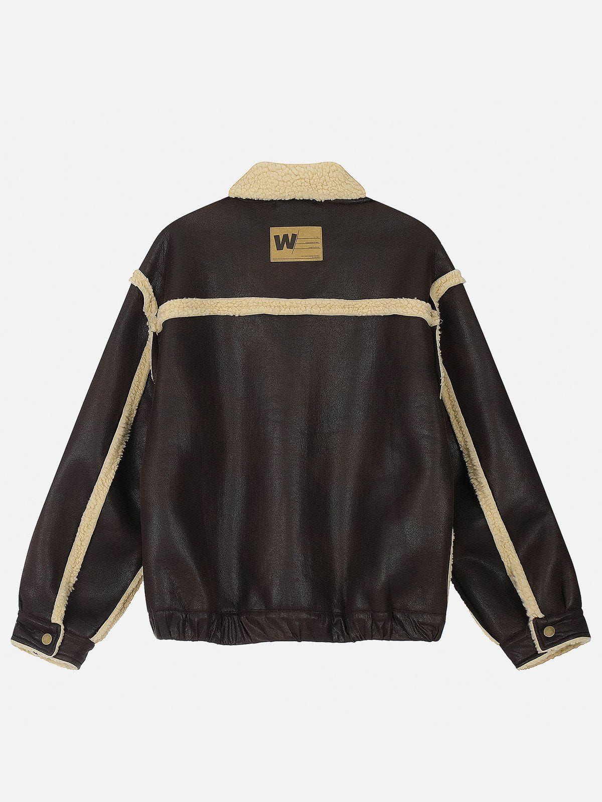 Aelfric Eden Aerial Explorer Faux Leather Coat sold by Aelfric Eden product image thumbnail 3