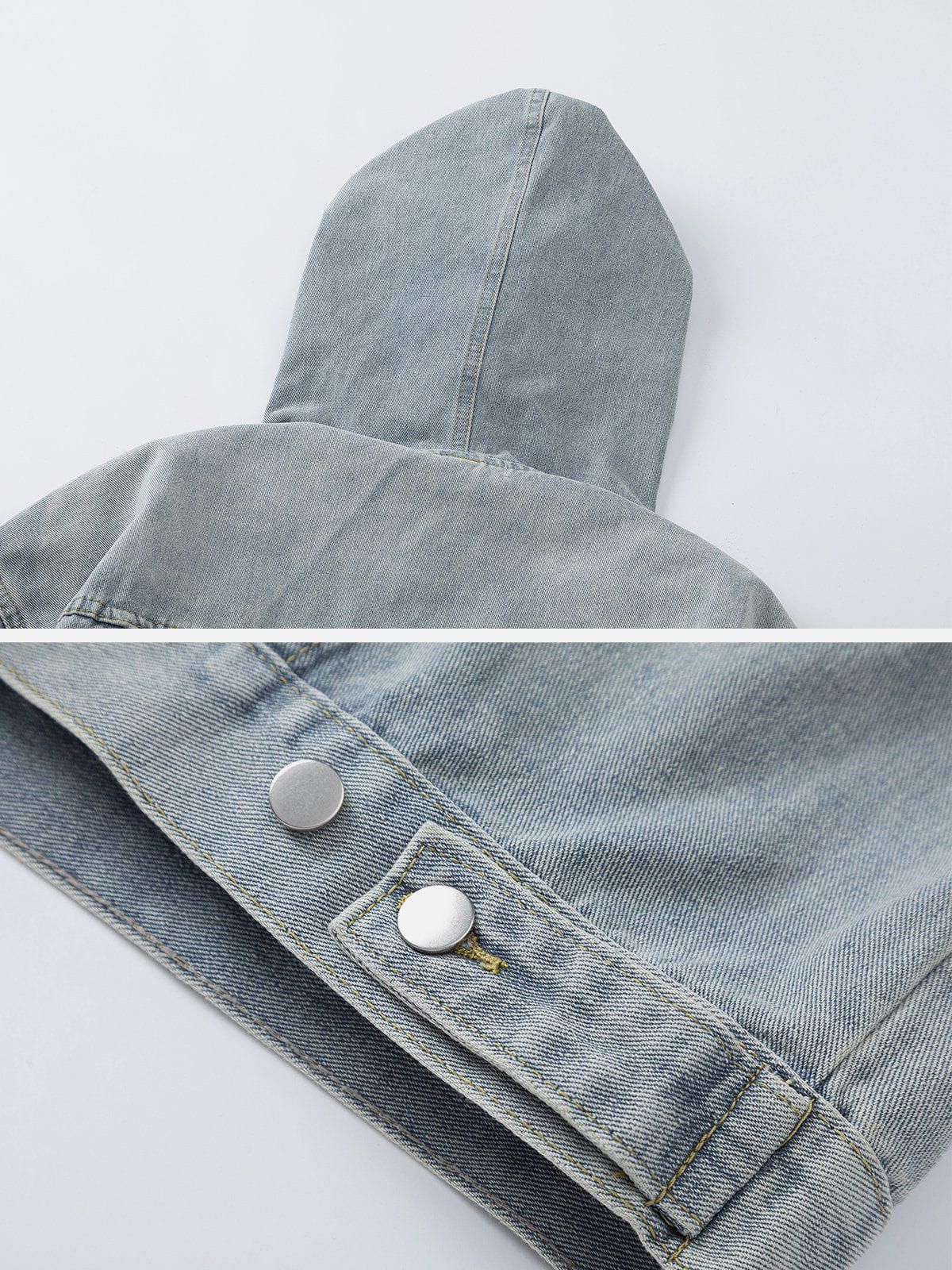 Aelfric Eden Washed Denim Hoodie sold by Aelfric Eden product image thumbnail 4