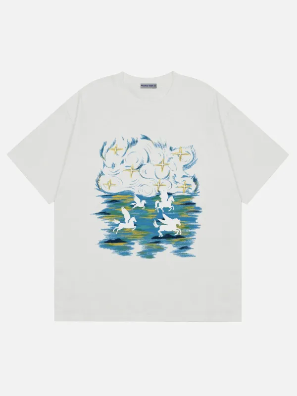 Aelfric Eden Horse Oil Painting Tee sold by Aelfric Eden