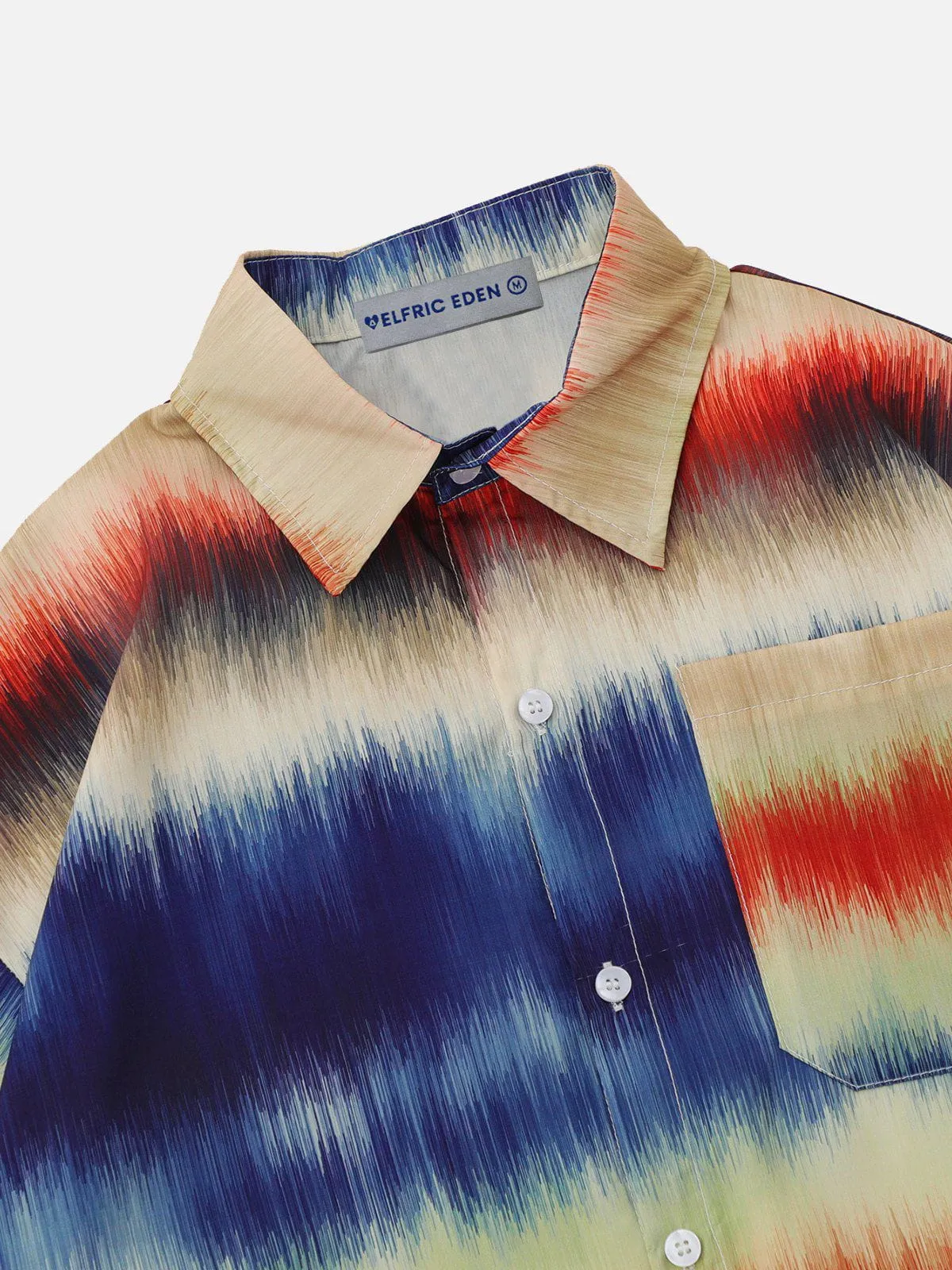 Aelfric Eden Colorful Stripe Short Sleeve Shirt sold by Aelfric Eden product image thumbnail 4