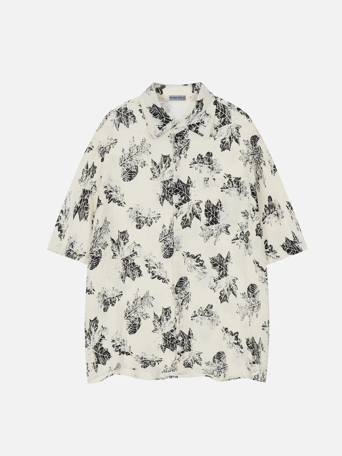 Aelfric Eden Leaf Print Short Sleeve Shirt sold by Aelfric Eden product image thumbnail 2