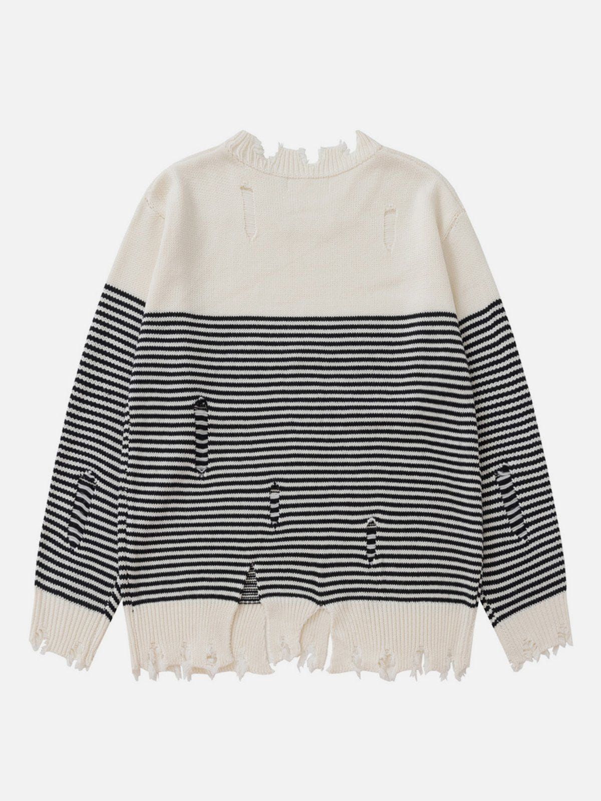 Aelfric Eden Stripe Distressed Sweater sold by Aelfric Eden product image thumbnail 2