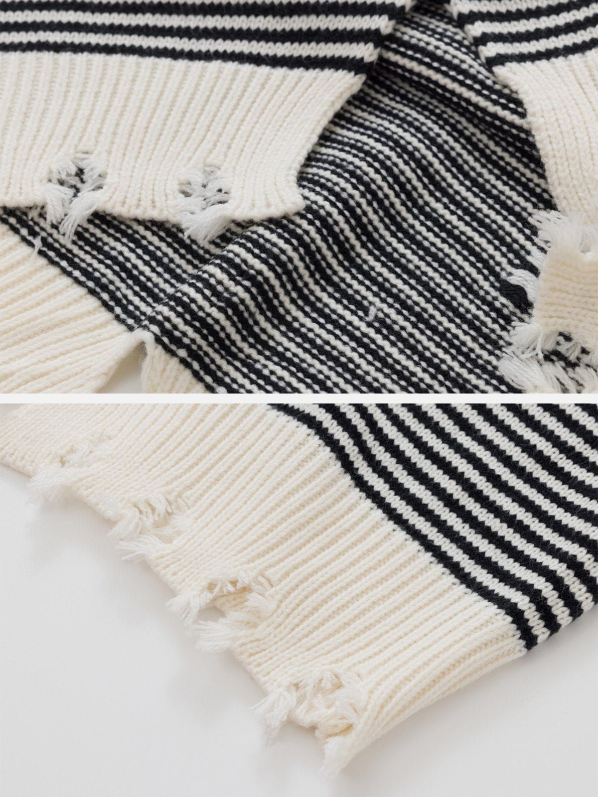 Aelfric Eden Stripe Distressed Sweater sold by Aelfric Eden product image thumbnail 3
