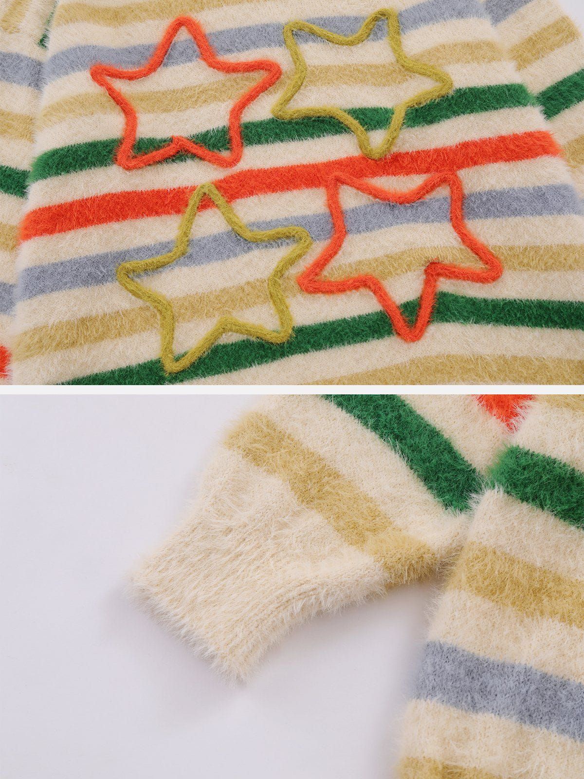 Aelfric Eden Color Striped Star Sweater sold by Aelfric Eden product image thumbnail 3
