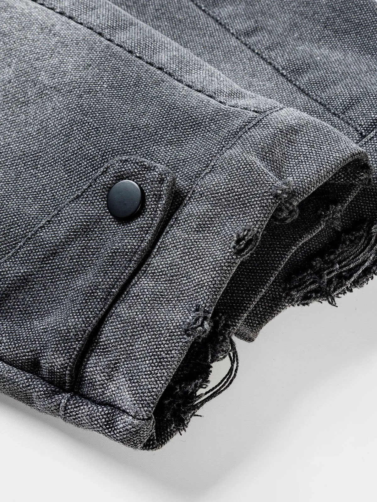 Aelfric Eden Washed Racer Denim Jacket sold by Aelfric Eden product image thumbnail 3