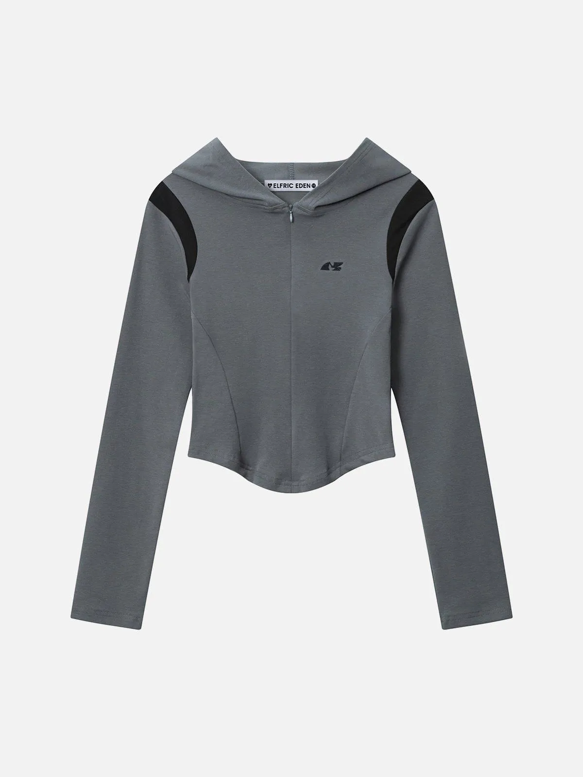 Embroidery Color Blocking Hoodie sold by Aelfric Eden