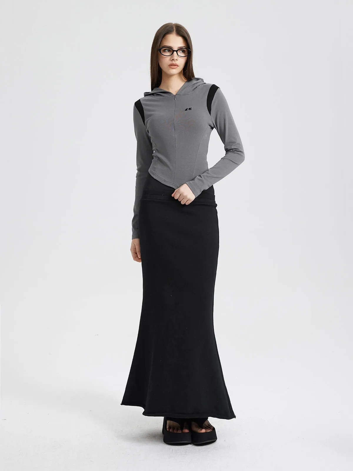 Embroidery Color Blocking Hoodie sold by Aelfric Eden product image thumbnail 2