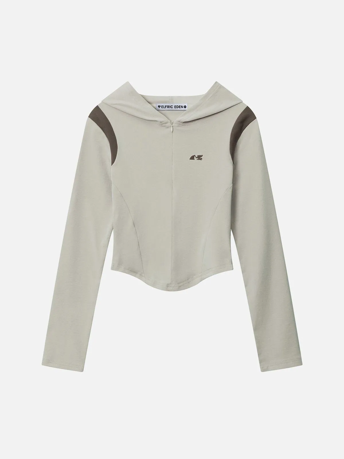 Embroidery Color Blocking Hoodie sold by Aelfric Eden product image thumbnail 3