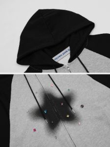 Aelfric Eden Rhinestone Application Star Hoodie sold by Aelfric Eden