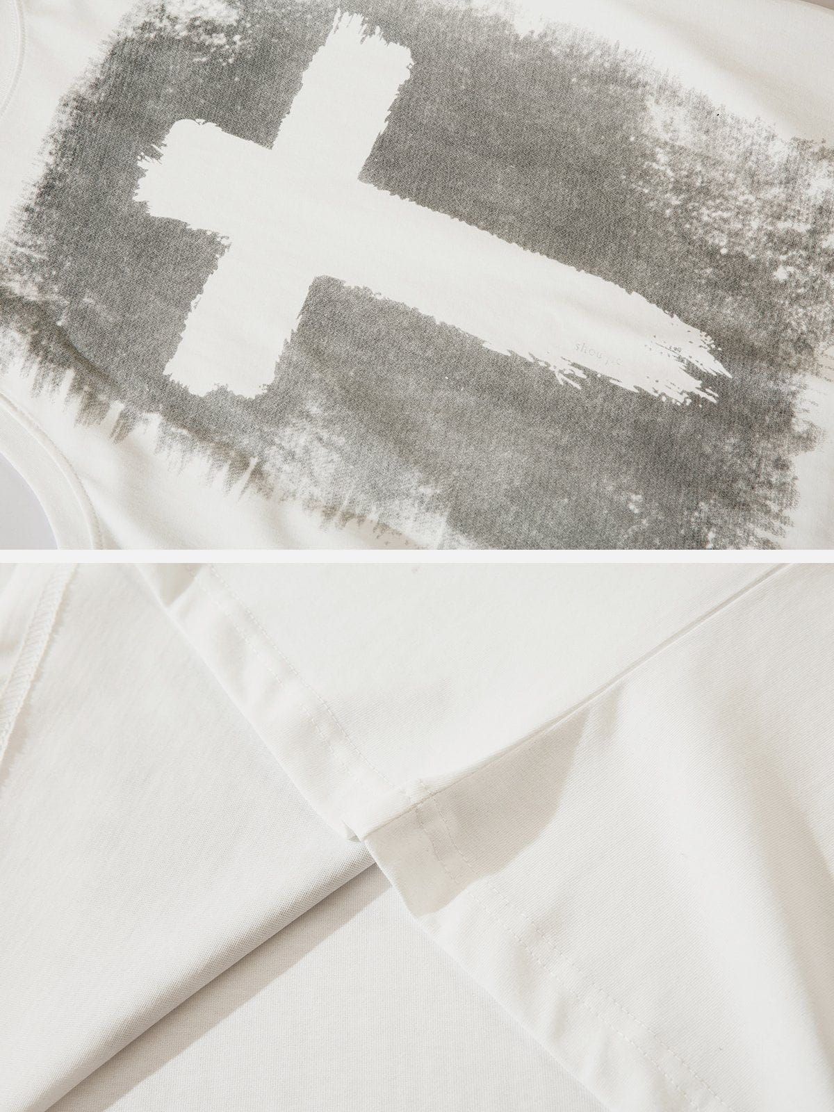 Crosses Print Vest sold by Aelfric Eden product image thumbnail 5