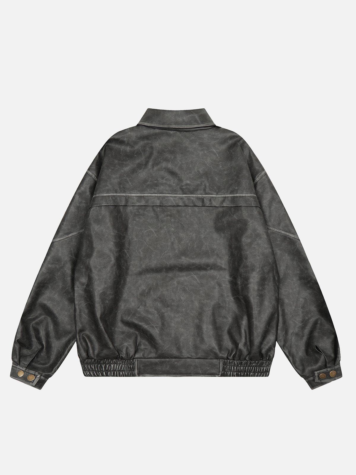 Aelfric Eden Solid Washed Leather Jacket sold by Aelfric Eden product image thumbnail 3